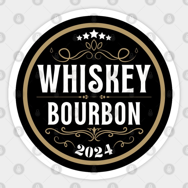 Whiskey Bourbon 2024 Sticker by Etopix